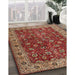 Machine Washable Traditional Tomato Red Rug in a Family Room, wshtr3978