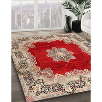 Traditional Brown Medallion Rug, tr3979