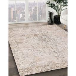 Machine Washable Traditional Tan Brown Rug in a Family Room, wshtr3981