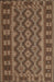 Machine Washable Traditional Sangria Brown Rug, wshtr3982