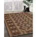 Machine Washable Traditional Sangria Brown Rug in a Family Room, wshtr3982