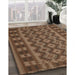 Traditional Sangria Brown Southwestern Rug in Family Room, tr3982