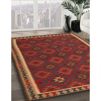 Traditional Sienna Brown Southwestern Rug, tr3983