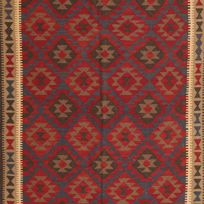 Traditional Sienna Brown Southwestern Rug, tr3983