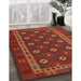 Traditional Red Southwestern Rug in Family Room, tr3986