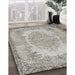 Traditional Pale Silver Gray Persian Rug in Family Room, tr3989