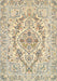 Traditional Dark Almond Brown Medallion Rug, tr398