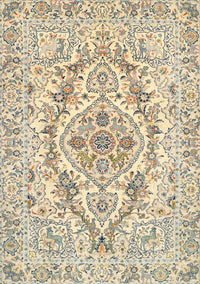 Machine Washable Traditional Dark Almond Brown Rug, wshtr398