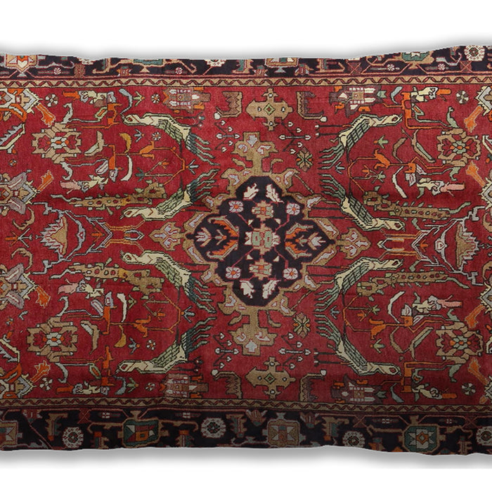 Traditional Classic Rectangular Orange Salmon Pink Lumbar Throw Pillow, 13 inch by 19 inch, lbtr3990