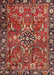 Machine Washable Traditional Orange Salmon Pink Rug, wshtr3990