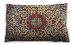 Traditional Classic Rectangular Brown Sugar Brown Lumbar Throw Pillow, 13 inch by 19 inch, lbtr3992