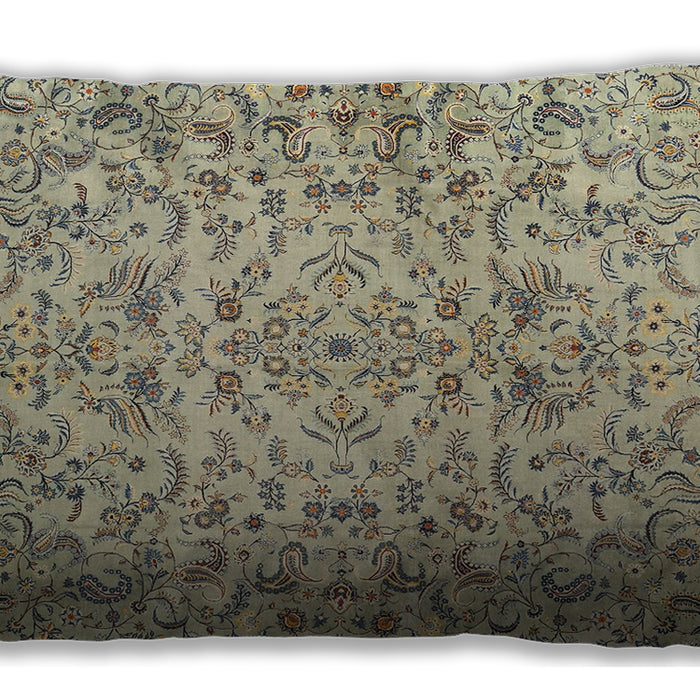 Traditional Classic Rectangular Khaki Green Lumbar Throw Pillow, 13 inch by 19 inch, lbtr3995