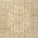 Square Traditional Sun Yellow Persian Rug, tr3999