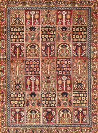 Machine Washable Traditional Sand Brown Rug, wshtr399