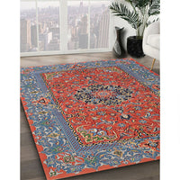Traditional Fire Brick Red Persian Rug, tr3