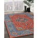 Traditional Fire Brick Red Persian Rug in Family Room, tr3