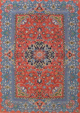 Machine Washable Traditional Fire Brick Red Rug, wshtr3