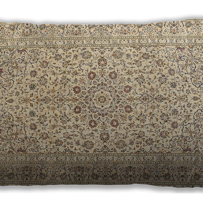 Traditional Classic Rectangular Khaki Gold Lumbar Throw Pillow, 13 inch by 19 inch, lbtr4000