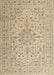 Traditional Khaki Gold Persian Rug, tr4000