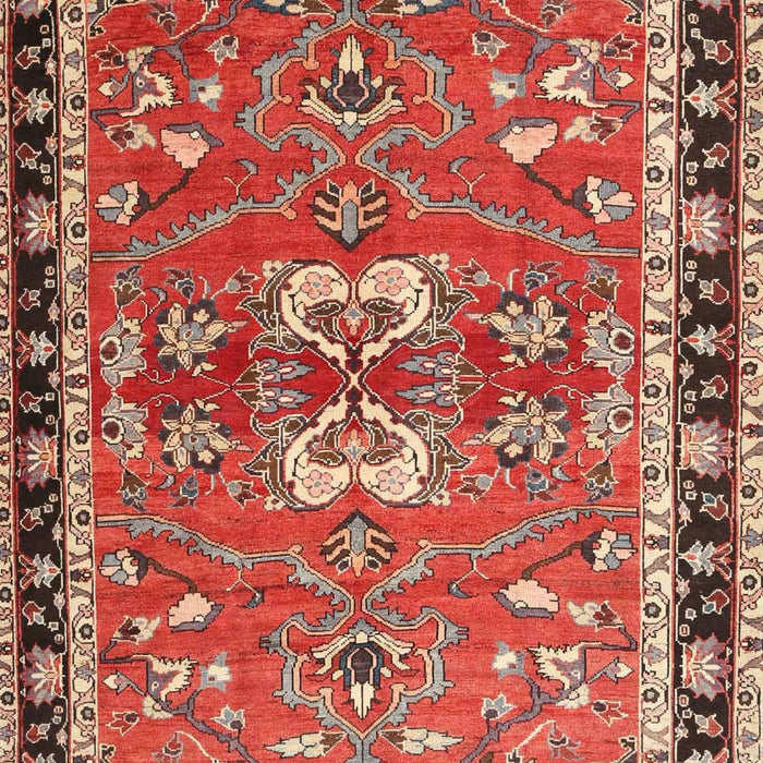 Machine Washable Traditional Tomato Red Rug, wshtr4001