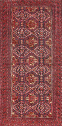 Machine Washable Traditional Cherry Red Rug, wshtr4002