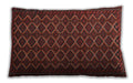 Traditional Classic Rectangular Saffron Red Lumbar Throw Pillow, 13 inch by 19 inch, lbtr4004