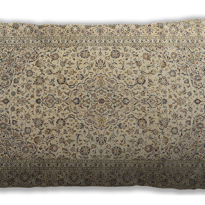 Traditional Classic Rectangular Dark Almond Brown Lumbar Throw Pillow, 13 inch by 19 inch, lbtr4005