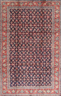 Machine Washable Traditional Vermilion Red Rug, wshtr4006