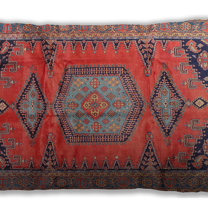 Traditional Classic Rectangular Rosy Pink Lumbar Throw Pillow, 13 inch by 19 inch, lbtr4007