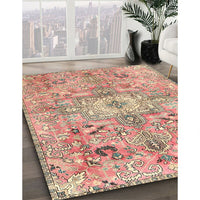 Traditional Rust Pink Persian Rug, tr4009