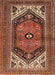 Traditional Saffron Red Persian Rug, tr400