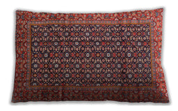 Traditional Classic Rectangular Orange Salmon Pink Lumbar Throw Pillow, 13 inch by 19 inch, lbtr4011