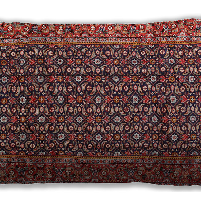 Traditional Classic Rectangular Orange Salmon Pink Lumbar Throw Pillow, 13 inch by 19 inch, lbtr4011