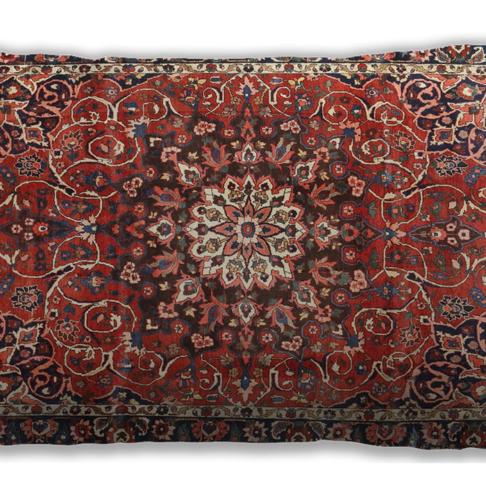 Traditional Classic Rectangular Orange Salmon Pink Lumbar Throw Pillow, 13 inch by 19 inch, lbtr4012