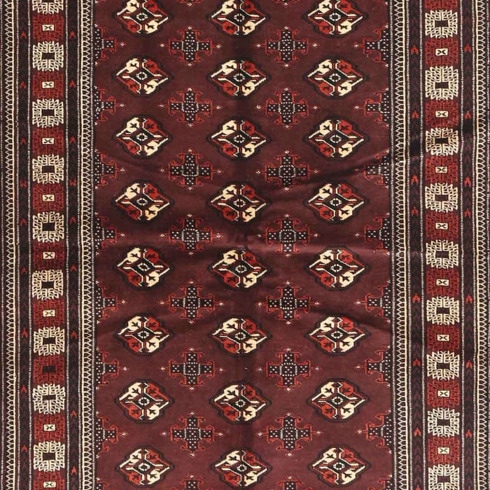 Machine Washable Traditional Deep Red Rug, wshtr4013