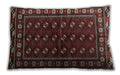 Traditional Classic Rectangular Deep Red Lumbar Throw Pillow, 13 inch by 19 inch, lbtr4013