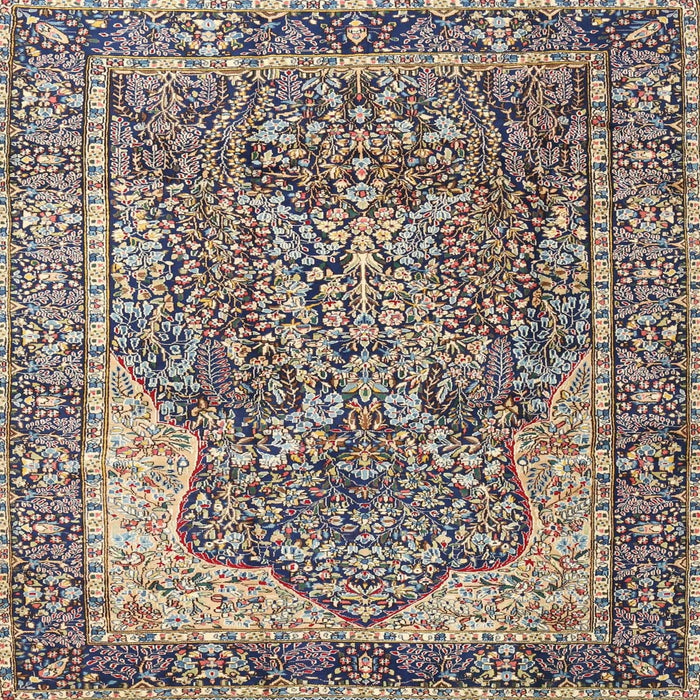 Square Traditional Tan Brown Persian Rug, tr4014