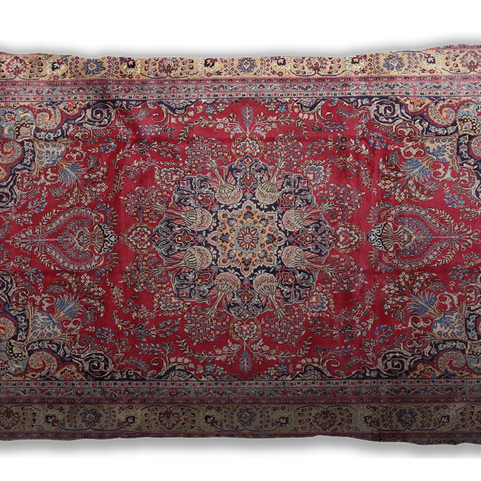 Traditional Classic Rectangular Bright Maroon Red Lumbar Throw Pillow, 13 inch by 19 inch, lbtr4015