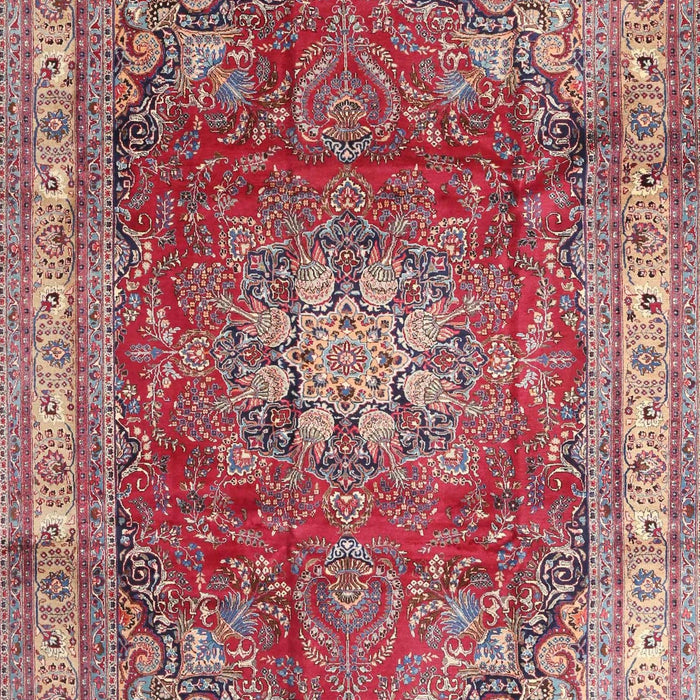 Traditional Bright Maroon Red Persian Rug, tr4015