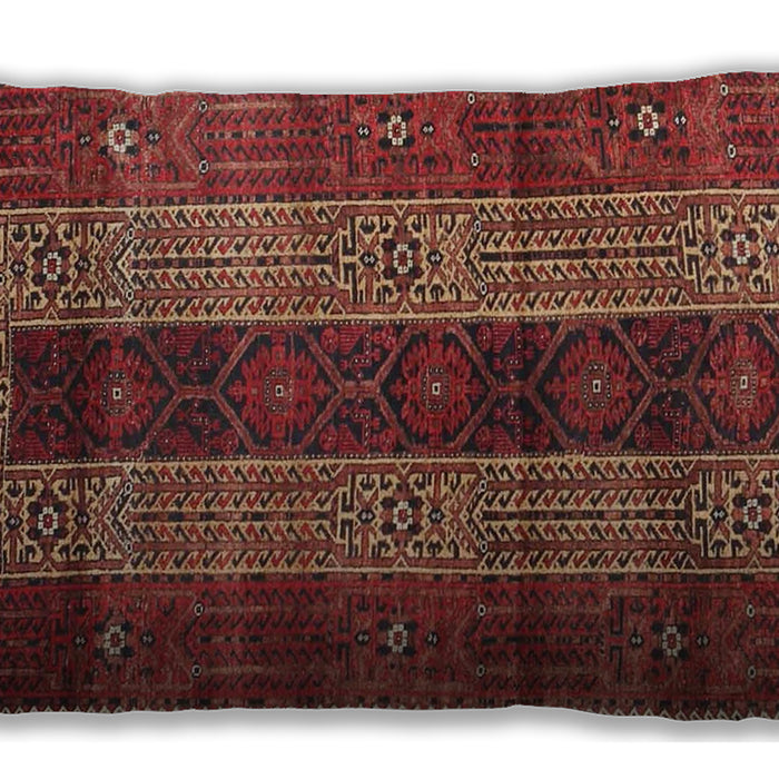 Traditional Classic Rectangular Rust Pink Lumbar Throw Pillow, 13 inch by 19 inch, lbtr4017