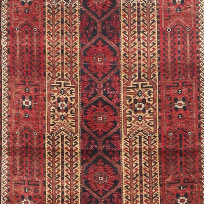 Machine Washable Traditional Rust Pink Rug, wshtr4017