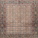 Square Traditional Light French Beige Brown Persian Rug, tr4018
