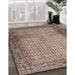 Machine Washable Traditional Light French Beige Brown Rug in a Family Room, wshtr4018