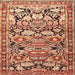 Square Traditional Sand Brown Persian Rug, tr4019