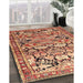 Traditional Sand Brown Persian Rug in Family Room, tr4019