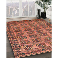 Traditional Brown Red Southwestern Rug, tr401