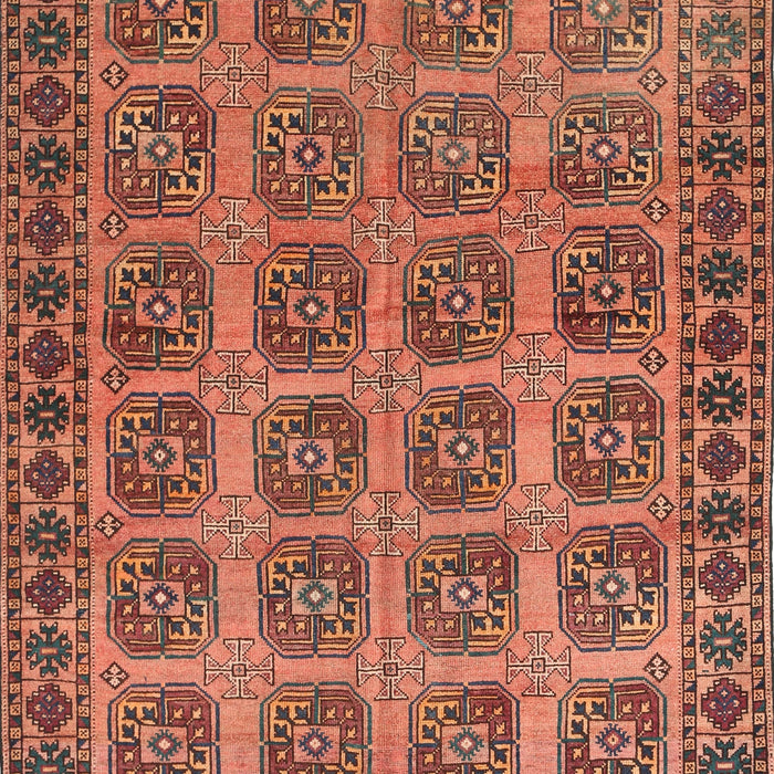 Traditional Brown Red Southwestern Rug, tr401