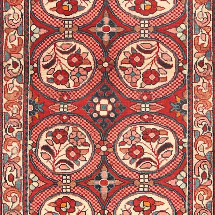 Machine Washable Traditional Tangerine Pink Rug, wshtr4020