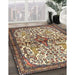 Machine Washable Traditional Sepia Brown Rug in a Family Room, wshtr4021