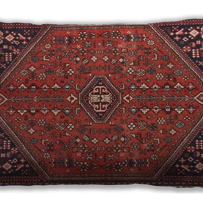 Traditional Classic Rectangular Rust Pink Lumbar Throw Pillow, 13 inch by 19 inch, lbtr4022